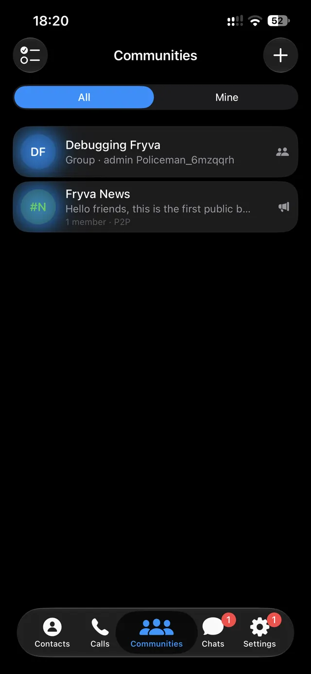 iPhone: Comunidades