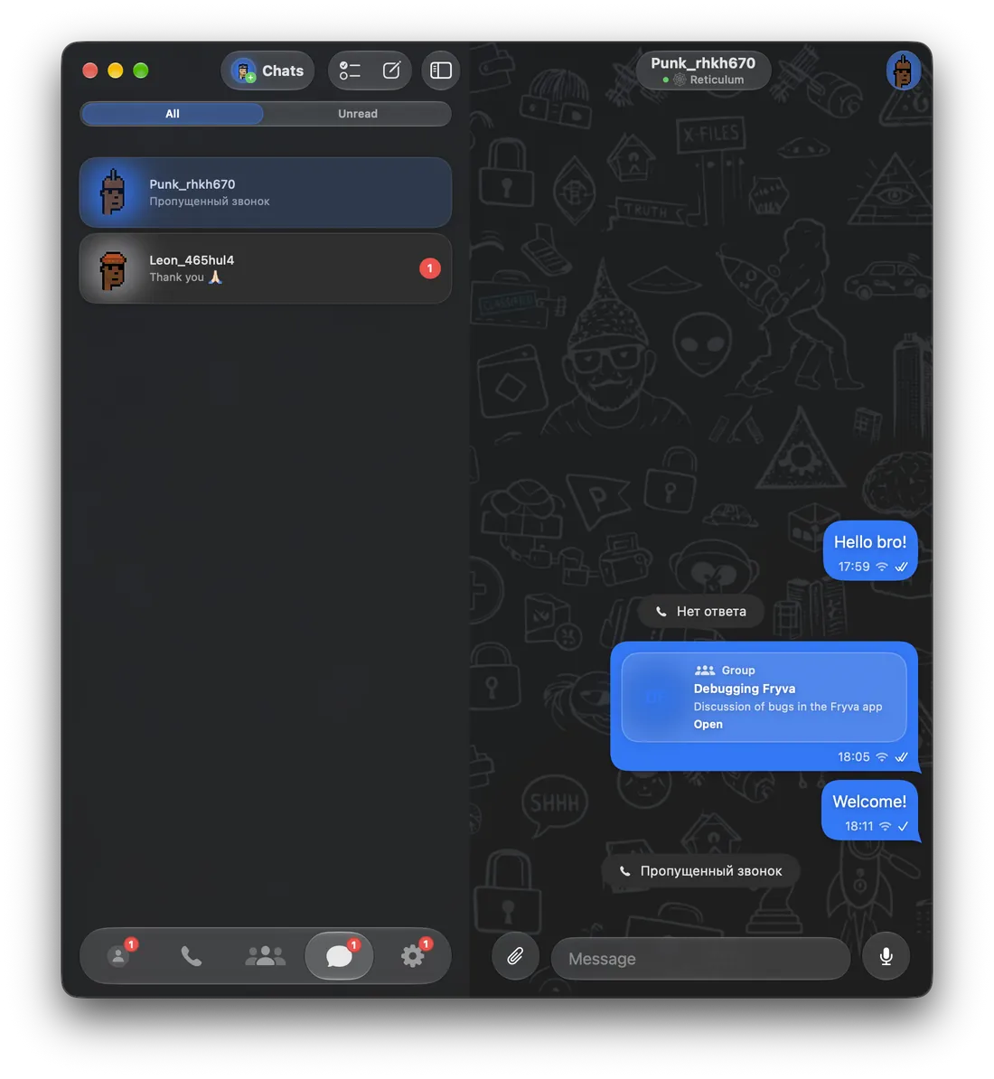 Mac: Chats